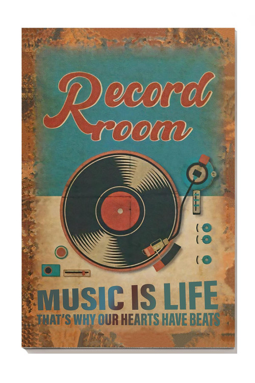 Record Music Music Wall Art For Record Room Decor Classical Music Fan Gift Canvas Framed Prints, Canvas Paintings