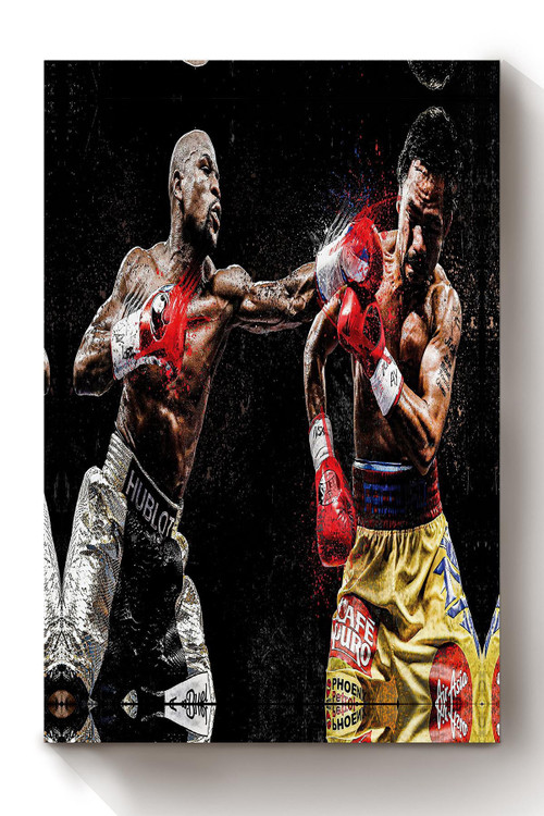 Loyd Mayweather Vs Manny Pacquiao Poster Sport Wall Art Gift For Boxer, Boxing Lover, Loyd Mayweather Fan, Manny Pacquiao Fan Canvas Framed Prints, Canvas Paintings