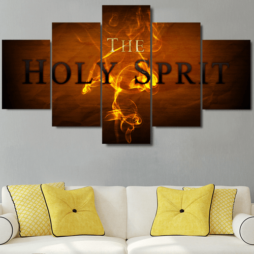 Christian Holy Spirit Easter Abstract 5 Panel Canvas Art Wall Decor Luxury Multi Canvas Prints, Multi Piece Panel Canvas Gallery Art Print