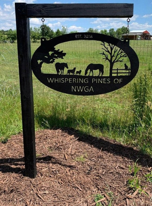 Personalized Metal Horses Sign ,farm Sign Horses Dog Fence Cat, Metal Wall Art, Metal House Sign Laser Cut Metal Signs Custom Gift Ideas