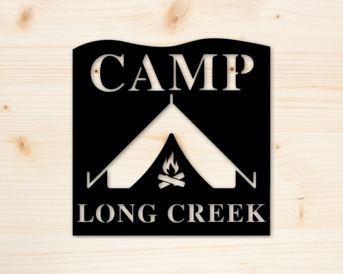 Personalized Sign Camp Decor Custom Sign Office Outdoors Gift For Dad Gift For Him Gift For Her Custom Metal Camp Sign Sign