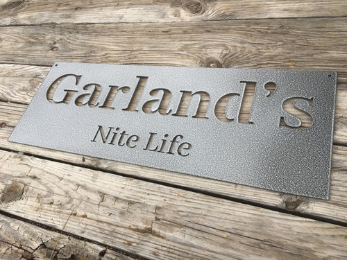 Personalized Metal Family Bar Sign Outdoor Last Name Patio Decor Home Theater Decor Man Cave