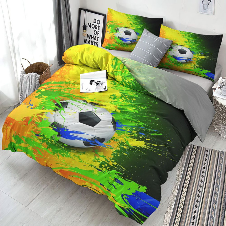 Goalkeepers Bedding Set Soccer Bedding Set Duvet (No Comforter) Full King Queen Size Bed Cover Set Duvet With Pillowcases Aeticon Bedding Set US Twin