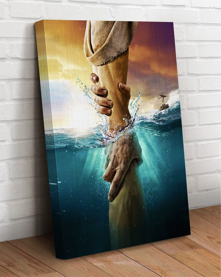 The Hand Of God Painting, Take My Hand Canvas Prints , Jesus Hand In Water Canvas Frames Prints