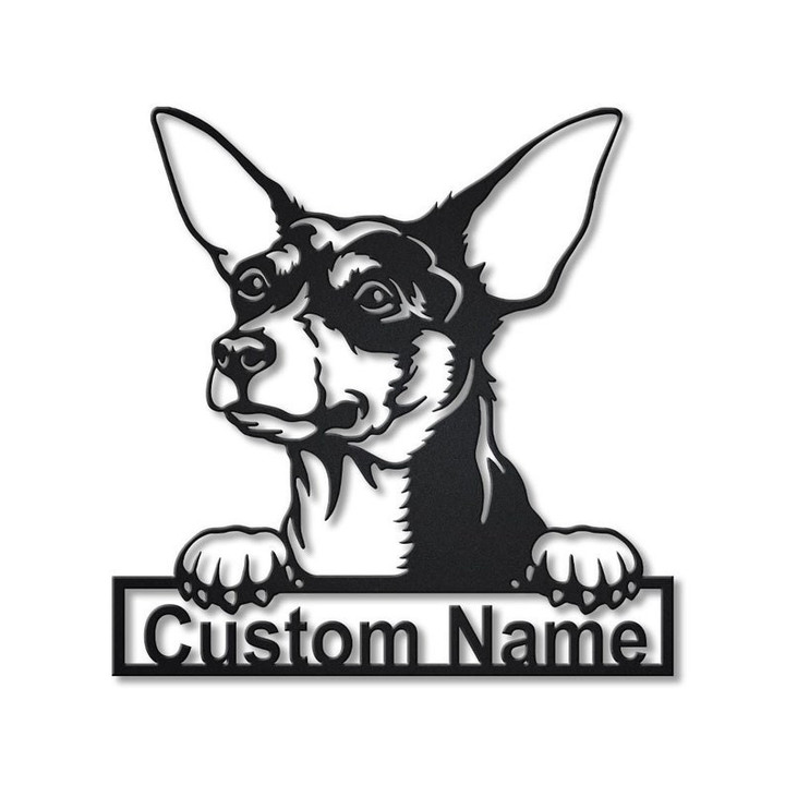 Personalized Toy Fox Terrier Dog Metal Sign Art Custom Toy Fox Terrier Dog Metal Sign Dog Gift Birthday Gift Animal Funny