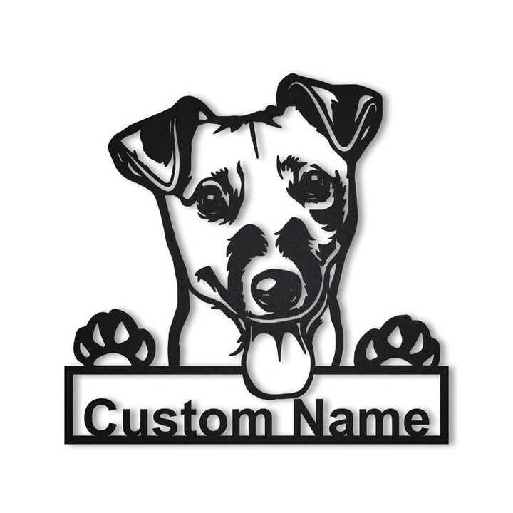 Personalized Jack Rusell Terries Metal Sign Art Custom Jack Russell Metal Sign Jack Rusell Dog Gifts Funny Dog Gift Animal Custom