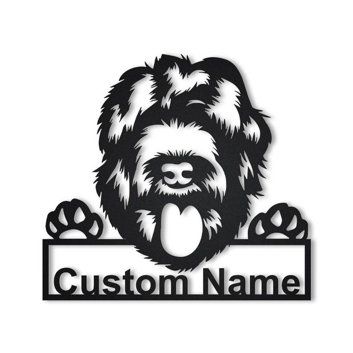 Personalized Black Russian Terrier Metal Sign Art Custom Black Russian Terrier Metal Sign Dog Gift Birthday Gift Animal Funny