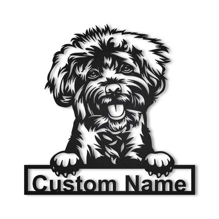 Personalized Labradoodle Dog Metal Sign Art Custom Labradoodle Dog Metal Sign Birthday Gift Animal Funny Father's Day Gift