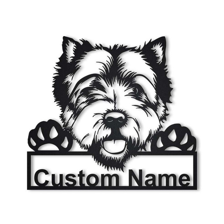 Personalized West Highland White Terrier Dog Metal Sign Art Custom West Highland White Terrier Dog Metal Sign Father's Day Gift Pets Gift