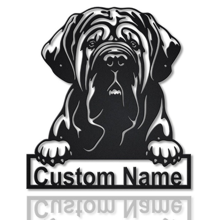 Personalized Neapolitan Mastiff Dog Metal Sign Art Custom Neapolitan Mastiff Dog Metal Sign Animal Gift Pets Gift Birthday Gift