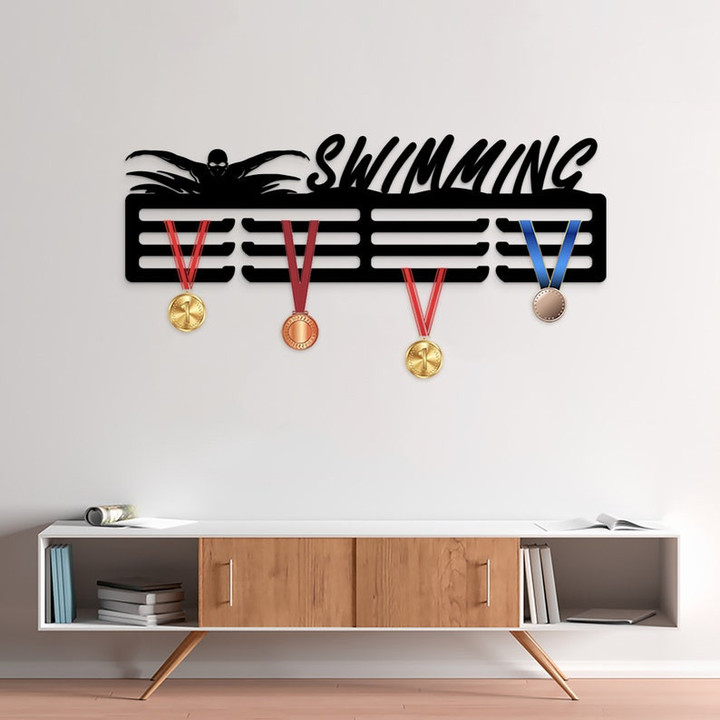 swim medal display, swim medal holder, Medal Display Holder, Medal Hanger Rack, Swimming Medal Hanger Holder, Trophy Display Swim Team