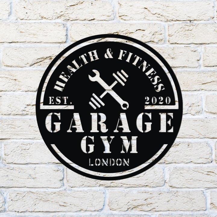 Custom Metal Gym Sign, Gym Sign, Personalized Home Gym Sign,  Fitness Club, Fitness Club Sign, Home Gym Sign, Cross Fit Sign, Custom Gym