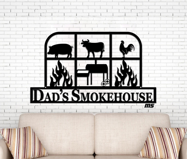 Personalized Metal Bbq Sign, Fire, Outdoor Sign, Bbq Grill Sign, Outdoor Kitchen Metal Signs, Personalized Grill Sign Bbq, Man Cave (f13) Laser Cut Metal Signs Custom Gift Ideas