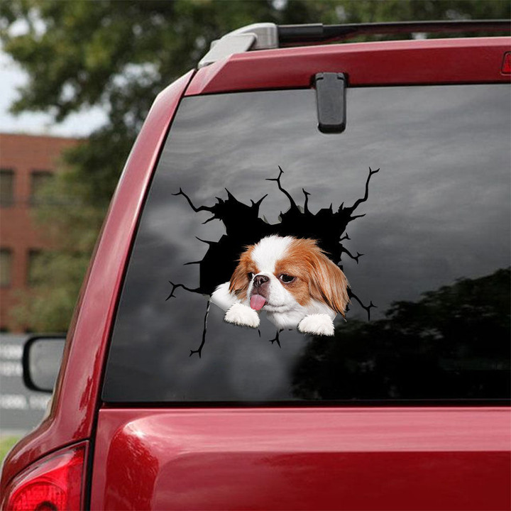 Japanese Chin Crack Mom Car Decal Funny Birthday Memes Vinyl Decals For Cars Gift For Mother, Bmw Performance Sticker 12x12IN 2PCS