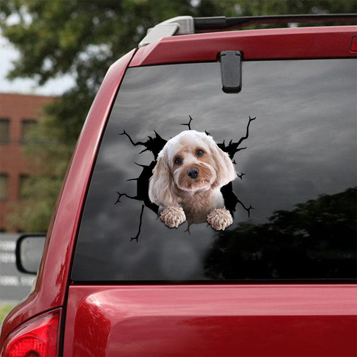 Cavoodle Crack Decals For Cars The Cutest Sticker Maker Gifts For Guys, Family Car Decals 12x12IN 2PCS