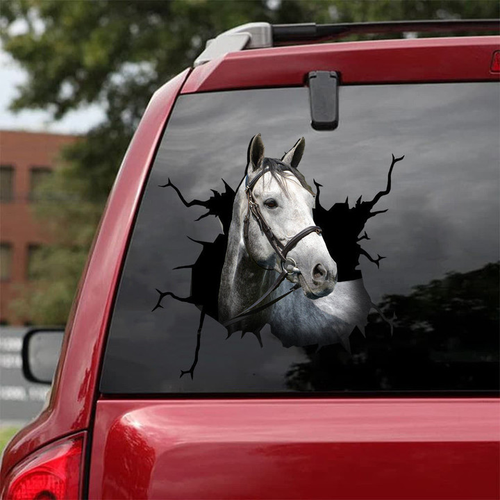 Thoroughbred Crack Sticker For Car Window Pretty Custom Decals For Trucks Gifts, Fuel Sticker For Car 12x12IN 2PCS