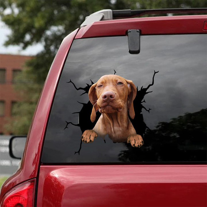 Vizsla Crack Sticker For Car Funny Pictures Brand Stickers Teacher , Bud Light Decal 12x12IN 2PCS