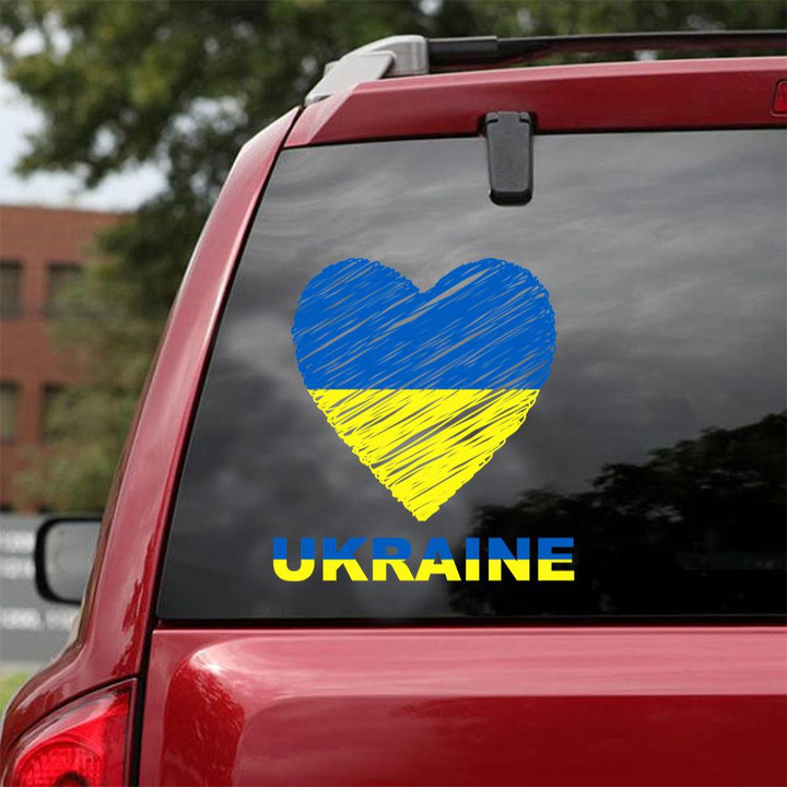 For Ukraine People Peace Sticker Car Vinyl Decal Sticker 12x12IN 2PCS