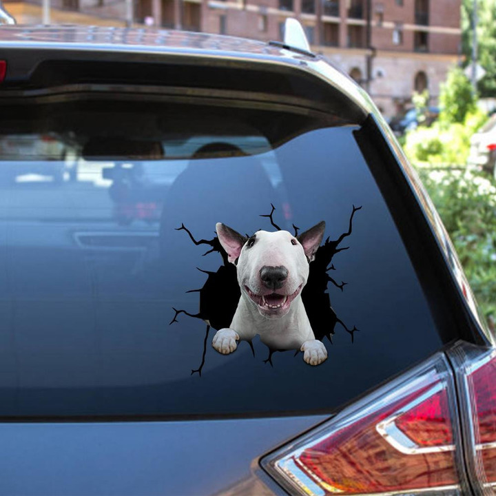 Bull Terrier Vinyl Car S Funny Quotes Big S 4 Year Anniversary Gift.Png Car Vinyl Decal Sticker Window Decals, Peel and Stick Wall Decals 12x12IN 2PCS