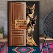 Cusstom Gift German Shepherd Time To Go For A Walk Right Framed Prints, Canvas Paintings Wrapped Canvas 8x10