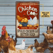 Aeticon Gifts Personalized Chicken Coop Spoiled Chickens Canvas Home Decor Wrapped Canvas 12x16
