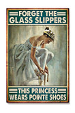 This Princess Wears Pointe Shoes Girl In White Dress Gallery Canvas Painting Gift For Ballet Dancer Canvas Gallery Painting Wrapped Canvas Framed Prints, Canvas Paintings Wrapped Canvas 8x10