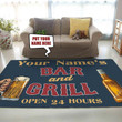 Personalized Bar And Grill Area Rug Carpet  Medium (4 X 6 FT)