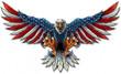 Bald Eagle Iron Flying Eagle Crafts Cut Metal Sign