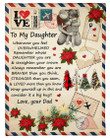 Remember Whose Daughter You Are Letter Fleece Blanket To Daughter Fleece Blanket