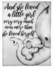 And She Love A Little Girl Very Much Than Love Herself Fleece Blanket