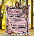 To My Loving Mom I Love You For All The Times Flower Fleece Blanket