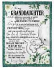 Elephant Lovely Message From Gigi Gifts For Granddaughters Fleece Blanket