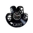 Game Of Throne Characters Vinyl Record Laser Cut Clock Modern Wall Decor For Woman Bedroom Handmade Artwork First Home Gift For Friend