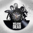 Walking Dead Wall Clock Made From Vinyl Record, Horror Movie Decor, Birthday Gift For Men, Original Wall Art
