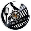 Bbq & Grill Vinyl Record Wall Clock Gifts For Him Her Kids Decor For Home Bedroom Bathroom Kitchen Art Surprise Ideas For Friends