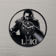 Loki Vinyl Record Large Clock Famous Comics Gifts For Women Wall Decor For Bedroom Teens Comics Wall Art Movie Lover Gift Wedding Gift For Groom