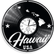 Hawaii Vinyl Record Clock Usa States Modern Large Wall Art Unique Decor For Living Room Anniversary Gift For Parents