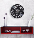 Hairdresser Tools Vinyl Record Wall Clock Vintage Wall Decor Birthday Gift For Boss Handmade Wall Hanging Art