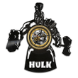 Hulk Vinyl Record Large Wall Clock Famous Comic Comics Decor Men Room Wall Art Xmas Gift For Him