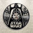Star Wars Darth Vader Vinyl Record Silent Clock, Vintage Wall Decor, Unique Art, Christmas Gift Idea For Him, Movie Lover Gift