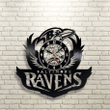 Baltimore Ravens Vinyl Record Wall Clock, Home Decor For Football Lover, Unique Art For Wall, Halloween Gifts For Men, Football Team Logo