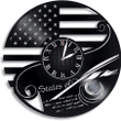 Vinyl Recor Clock Declaration Of Independence Themed Home Decor Living Room Wall Clock Declaration Of Independence Wall Art Decoration