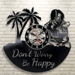 Bob Marley Vinyl Record Wall Clock, Music Original Art For Wall, Modern Home Wall Decor, Xmas Gift Idea For Parents