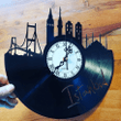 Dusseldorf Record Clock Kreativinyl Gift Idea Wall Clock Vinyl Clock
