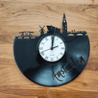 Dusseldorf Record Clock Kreativinyl Gift Idea Wall Clock Vinyl Clock
