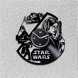 Luke And Leia Vinyl Record Vintage Wall Clock Star Wars Wall Art Mens Bedroom Decor Movie Lover Gift Wedding Gift For Couple