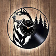 Husky Vinyl Record Modern Clock Unusual Decor For Bedroom Dog Lover Gift Wedding Gift For Couple Husky Art