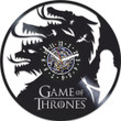 House Targaryen Dragon Vinyl Record Large Wall Clock Game Of Throne Home Decor Idea Got Logo Laser Cut Art Anniversary Gift For Wife