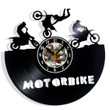 Motorbike Vinyl Record Wall Clock Gifts For Him Her Kids Decor For Home Bedroom Bathroom Kitchen Art Surprise Ideas For Best Friends