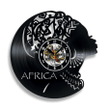 African Woman Vinyl Record Wall Clock Gifts For Him Her Kids Decor For Home Bedroom Bathroom Kitchen Art Surprise Ideas For Best Friends